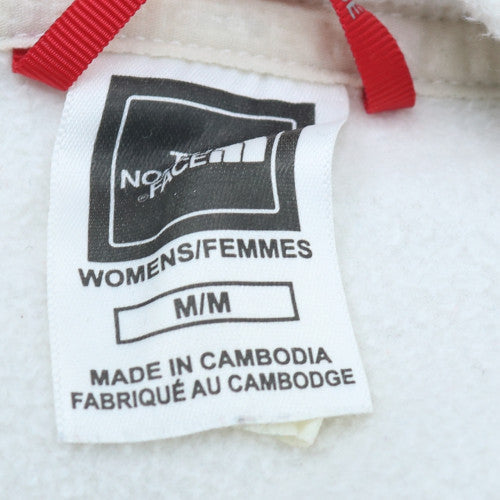 The North Face Womens White Fleece Pullover Sweatshirt M Regular Fit