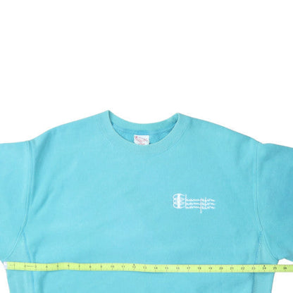 Champion Men's Blue Crew Neck Reverse Weave Sweatshirt Size L