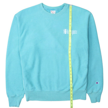 Champion Men's Blue Crew Neck Reverse Weave Sweatshirt Size L