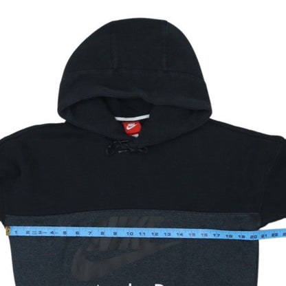 Nike Mens Black Hoodie Pullover Small Fleece Logo Air Sweatshirt