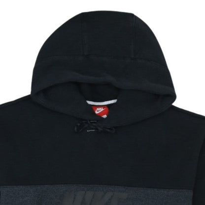 Nike Mens Black Hoodie Pullover Small Fleece Logo Air Sweatshirt