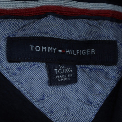 Tommy Hilfiger Women Navy Blue Pullover Hoodie XL Cotton Blend