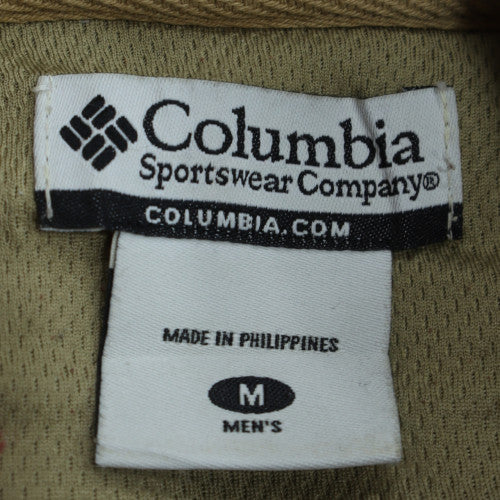 Columbia Men's Brown Full Zip Hoodie M Lined Fleece Sportswear