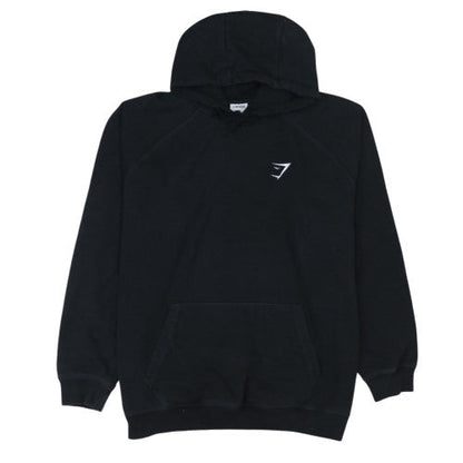 Gymshark Mens Black 2XL Pullover Hoodie Regular Fit Fleece