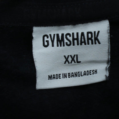 Gymshark Mens Black 2XL Pullover Hoodie Regular Fit Fleece