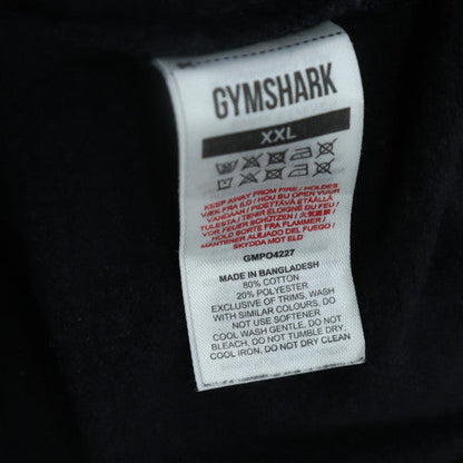 Gymshark Mens Black 2XL Pullover Hoodie Regular Fit Fleece