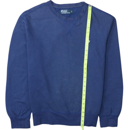 Ralph Lauren Men's Blue Long Sleeve Polo Crew Neck Sweatshirt L