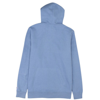 Champion Men's Blue Pullover Hoodie L Fleece Logo Sportswear