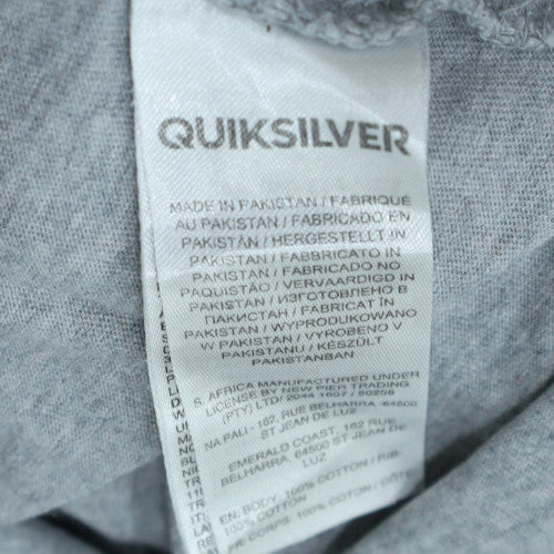 Quiksilver Men's Grey 2XL Regular Fit Graphic T-Shirt