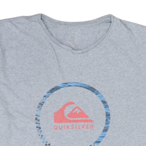 Quiksilver Men's Grey 2XL Regular Fit Graphic T-Shirt