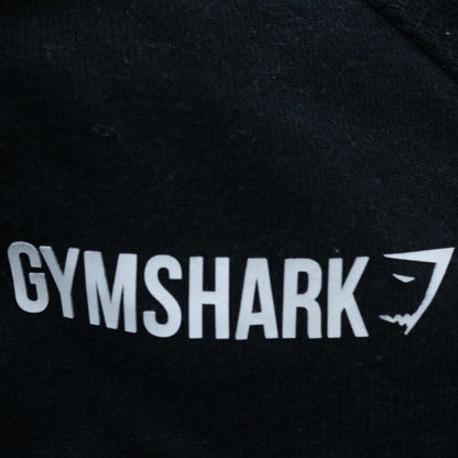Gymshark Mens Black Pullover Hoodie Medium Hooded Sweatshirt