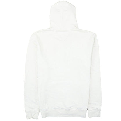 Tommy Hilfiger Men's White 2XL Pullover Hoodie with Logo