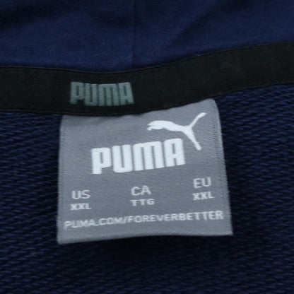 Puma Men Blue 2XL Pullover Hoodie Manchester City Graphic
