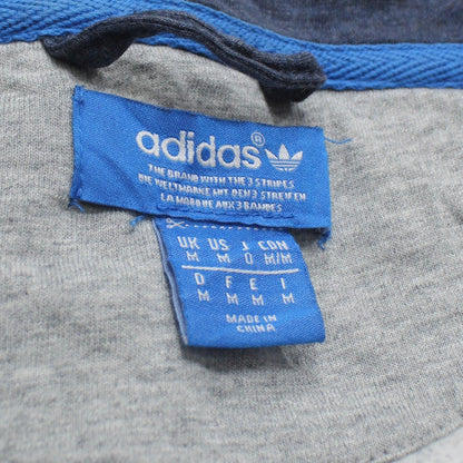 Adidas Men's Blue Full Zip Hoodie Medium Sports Fleece