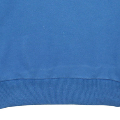 Adidas Boys Blue Crew Neck Pullover Sweatshirt Size M Classic Logo
