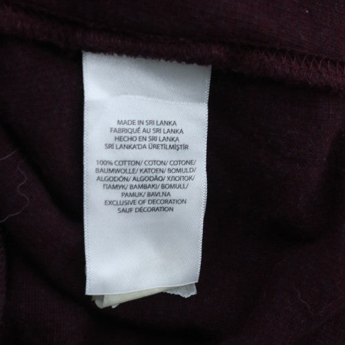 Polo Ralph Lauren Men's Purple Cotton Shawl Neck Jumper Size L