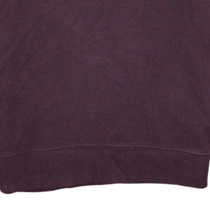 Polo Ralph Lauren Men's Purple Cotton Shawl Neck Jumper Size L