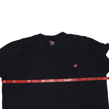 Wrangler Men's Black 4XL Pocket Crew Neck Cotton T-Shirt