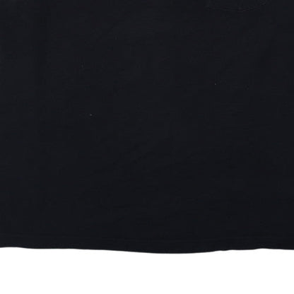 Wrangler Men's Black 4XL Pocket Crew Neck Cotton T-Shirt