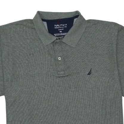 Nautica Men's Grey Classic Fit 2XL Performance Polo Shirt