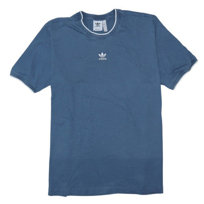 Adidas Men's Blue 3XL Short Sleeve Cotton Crew Neck T-Shirt