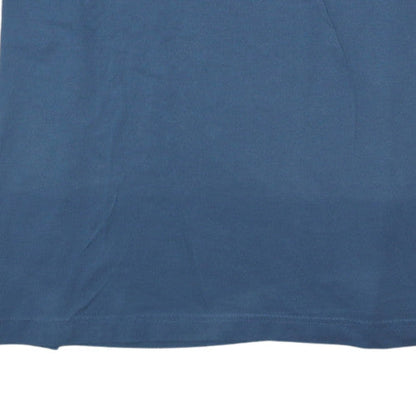 Adidas Men's Blue 3XL Short Sleeve Cotton Crew Neck T-Shirt