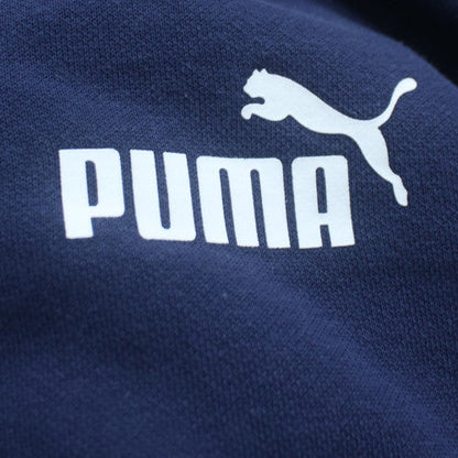 Puma Men's Blue 5XL Pullover Hoodie Sweatshirt Fleece Regular Fit