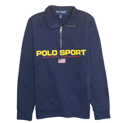 Ralph Lauren Polo Sport Boys Navy 1/4 Zip Sweatshirt Size 14-16 Years