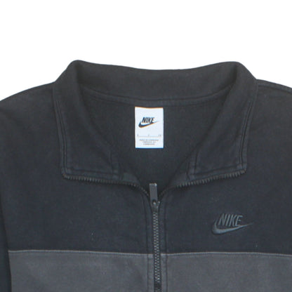 Nike Men's Black Full Zip Fleece Sweatshirt Size S Regular Fit