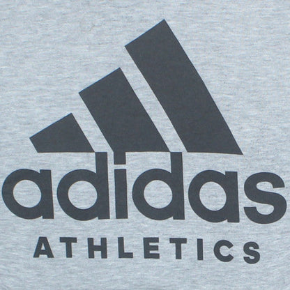 Adidas Mens Grey Hoodie Athletics Pullover Sweatshirt Size M