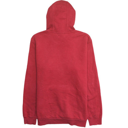 Adidas Mens Red Pullover Hoodie L Fleece Sweatshirt Classic Style