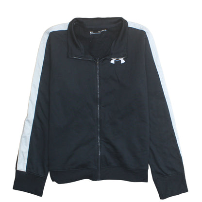 Under Armour Boys Black Full Zip Sweatshirt Size 158 Sports Top