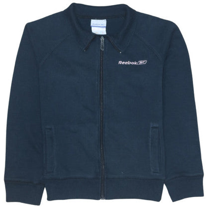 Reebok Women Navy Full Zip Sweatshirt Size M Classic Sportswear