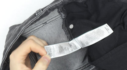 Marks and Spencer Men’s Grey Straight Fit Jeans 34R Performance Denim