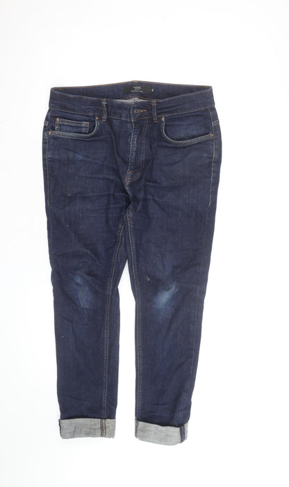 Next Women Blue Skinny Fit Jeans Size 14 Regular Denim