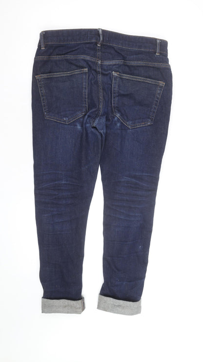 Next Women Blue Skinny Fit Jeans Size 14 Regular Denim