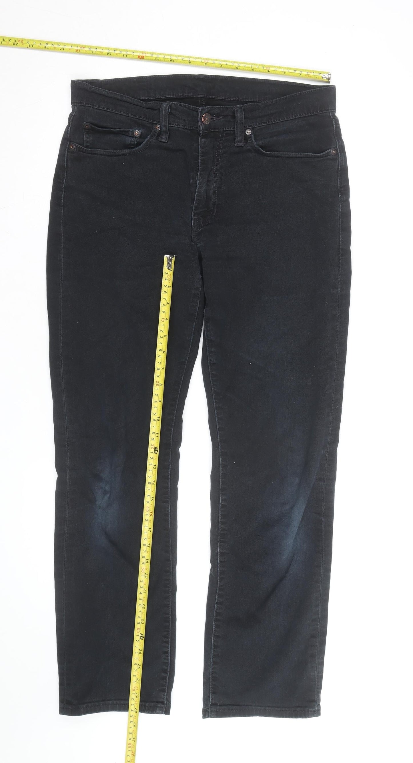 Levi's 511 Men's Black Slim Fit Straight Denim Jeans 32W 32L