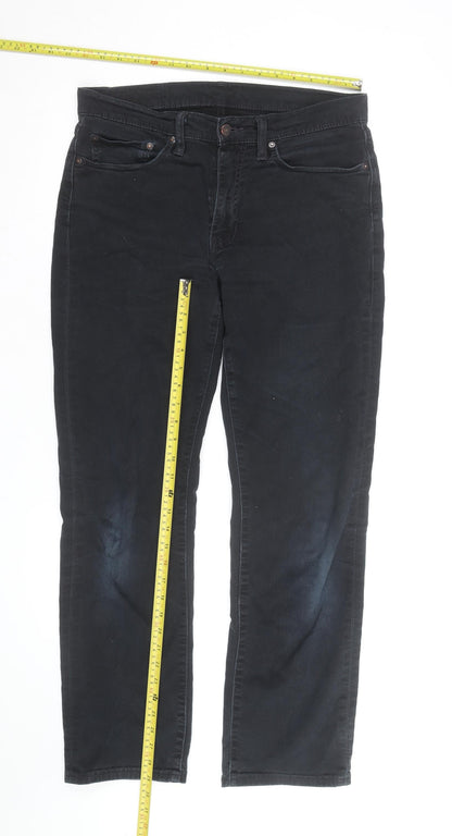 Levi's 511 Men's Black Slim Fit Straight Denim Jeans 32W 32L
