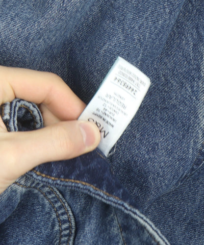 Marks and Spencer Women's Blue Wide-Leg High-Rise Jeans Size 12