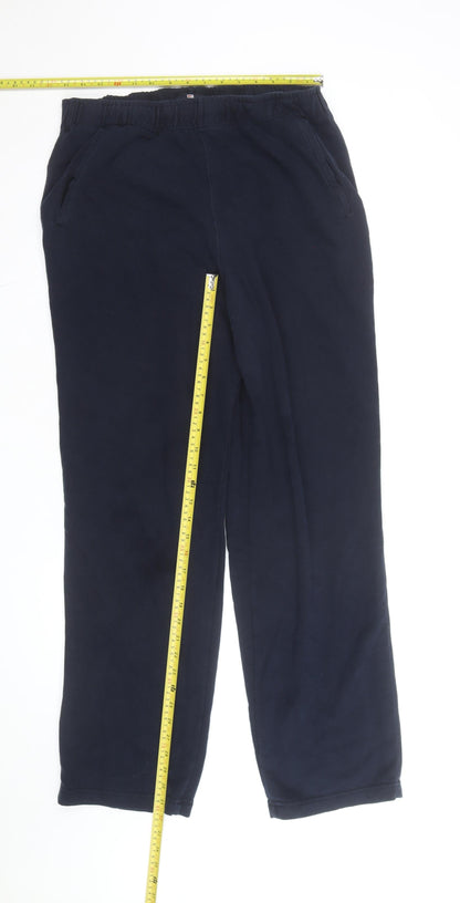 Marks and Spencer Blue Harbour Men's Navy Cotton Sweatpants M