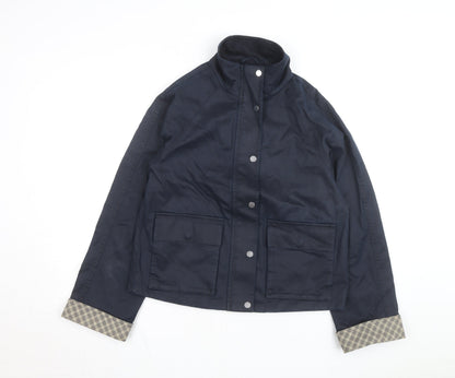 Marks and Spencer Womens Blue Cotton Blend Casual Jacket S