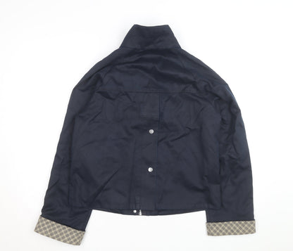 Marks and Spencer Womens Blue Cotton Blend Casual Jacket S