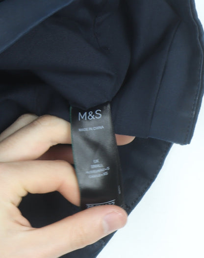 Marks and Spencer Womens Blue Cotton Blend Casual Jacket S