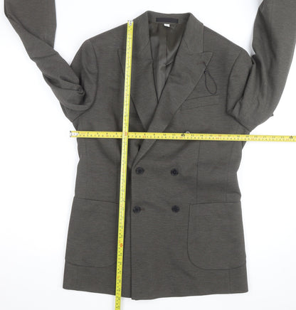 Marks and Spencer Men's Green Wool Blend Regular Fit Blazer 38R