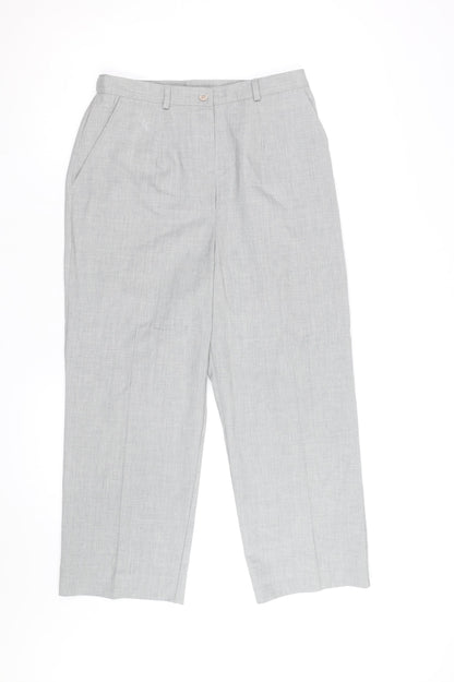 Country Collection Women's Grey Straight Leg Dress Pants Size 12 Regular