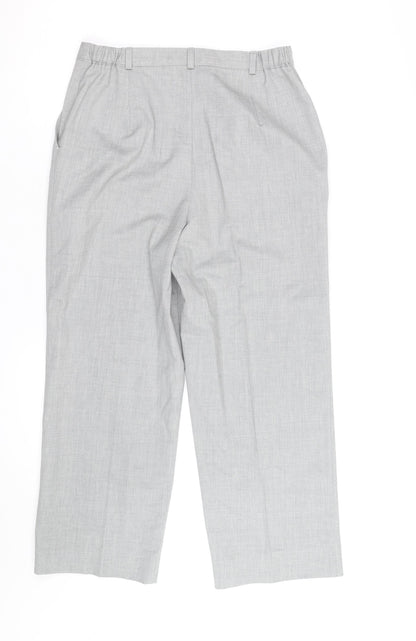 Country Collection Women's Grey Straight Leg Dress Pants Size 12 Regular