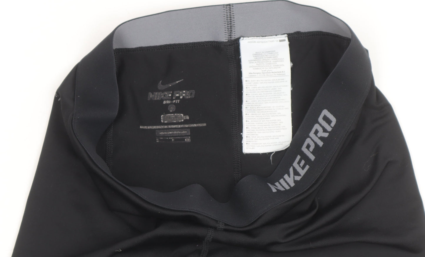 Nike Pro Women’s Black Capri Compression Leggings Size S Dri-Fit