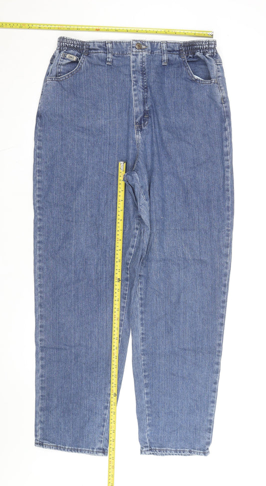 Lee Men's Blue Straight Leg Denim Jeans Size 16 Regular Fit