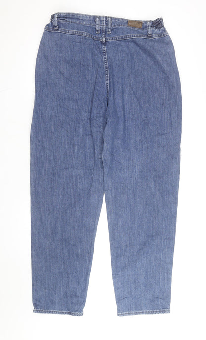 Lee Men's Blue Straight Leg Denim Jeans Size 16 Regular Fit