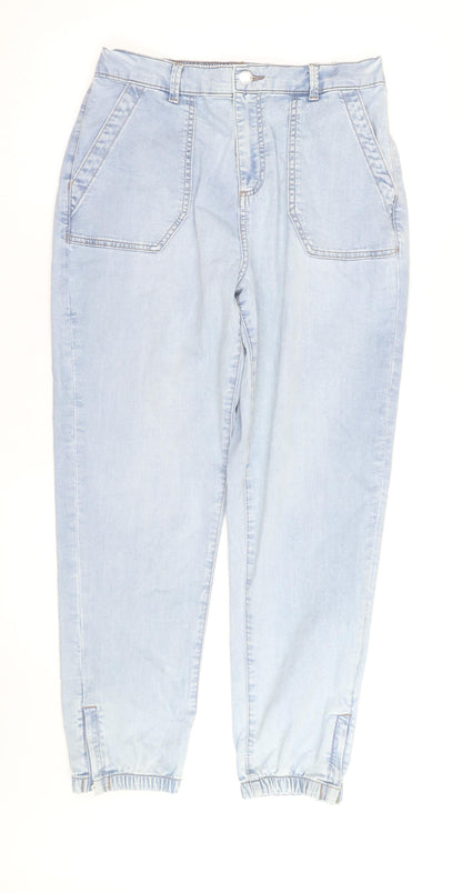 Marks and Spencer Women’s Light Blue High Rise Cropped Jeans Size 12